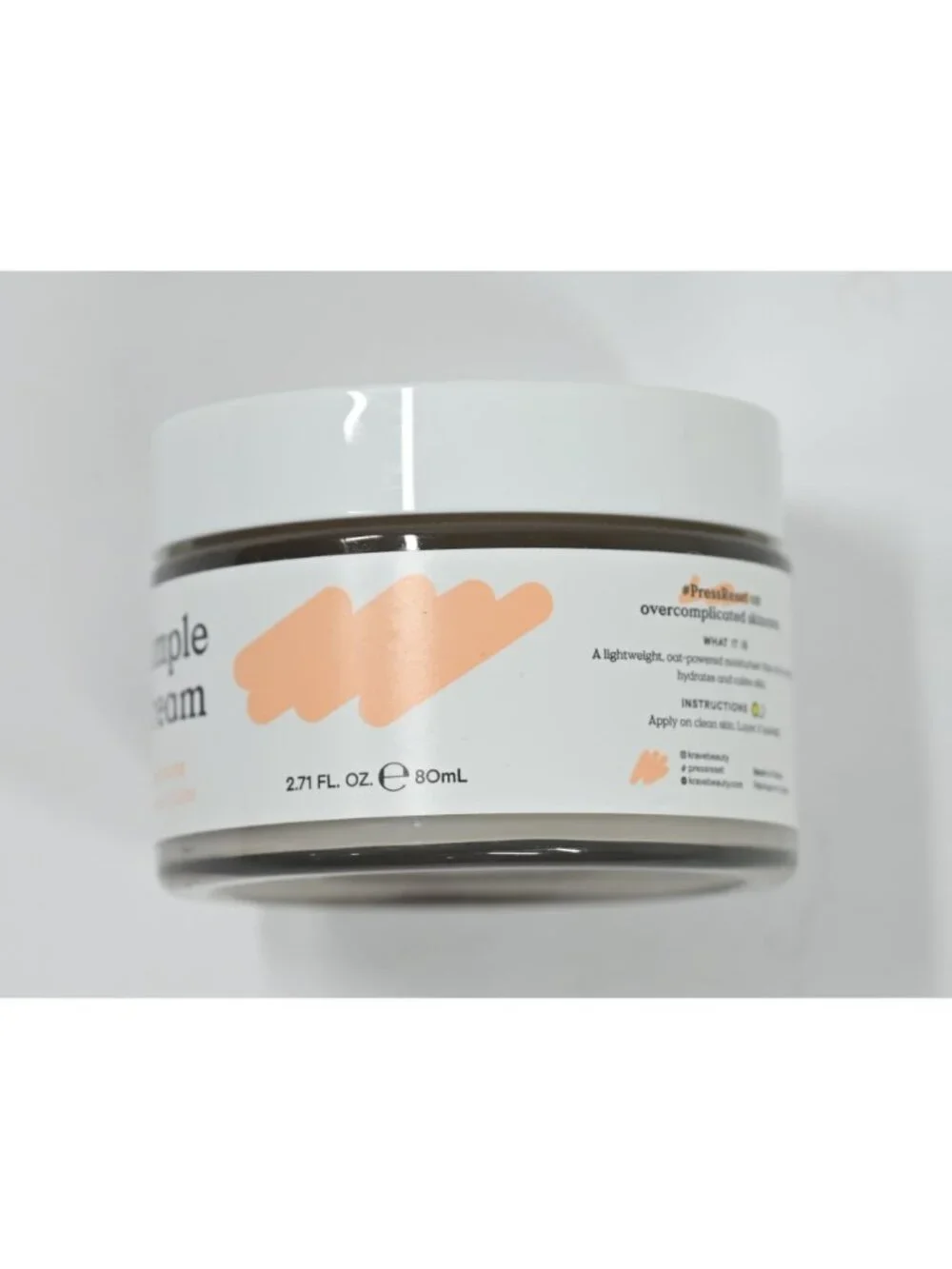 Krave Beauty Oat So Simple Water Cream 2.71 fl oz